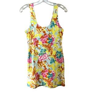 ECOTE Urban Outfitters Tank Mini Dress Women's Small Terrycloth Swim Floral